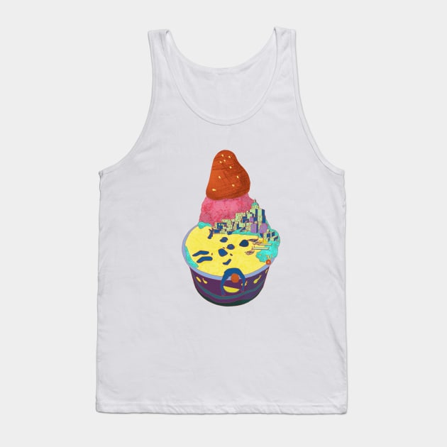 Contradictory Joy in Gelato Cities-Naples Tank Top by huabuwan1